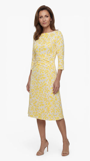 Drop 1: "CASUAL MIDI" Kleid – gelb