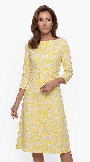 Drop 1: "CASUAL MIDI" Kleid – gelb