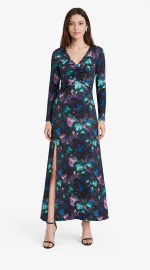 Drop 1: "ELEGANT MAXI" Kleid – Night Flower