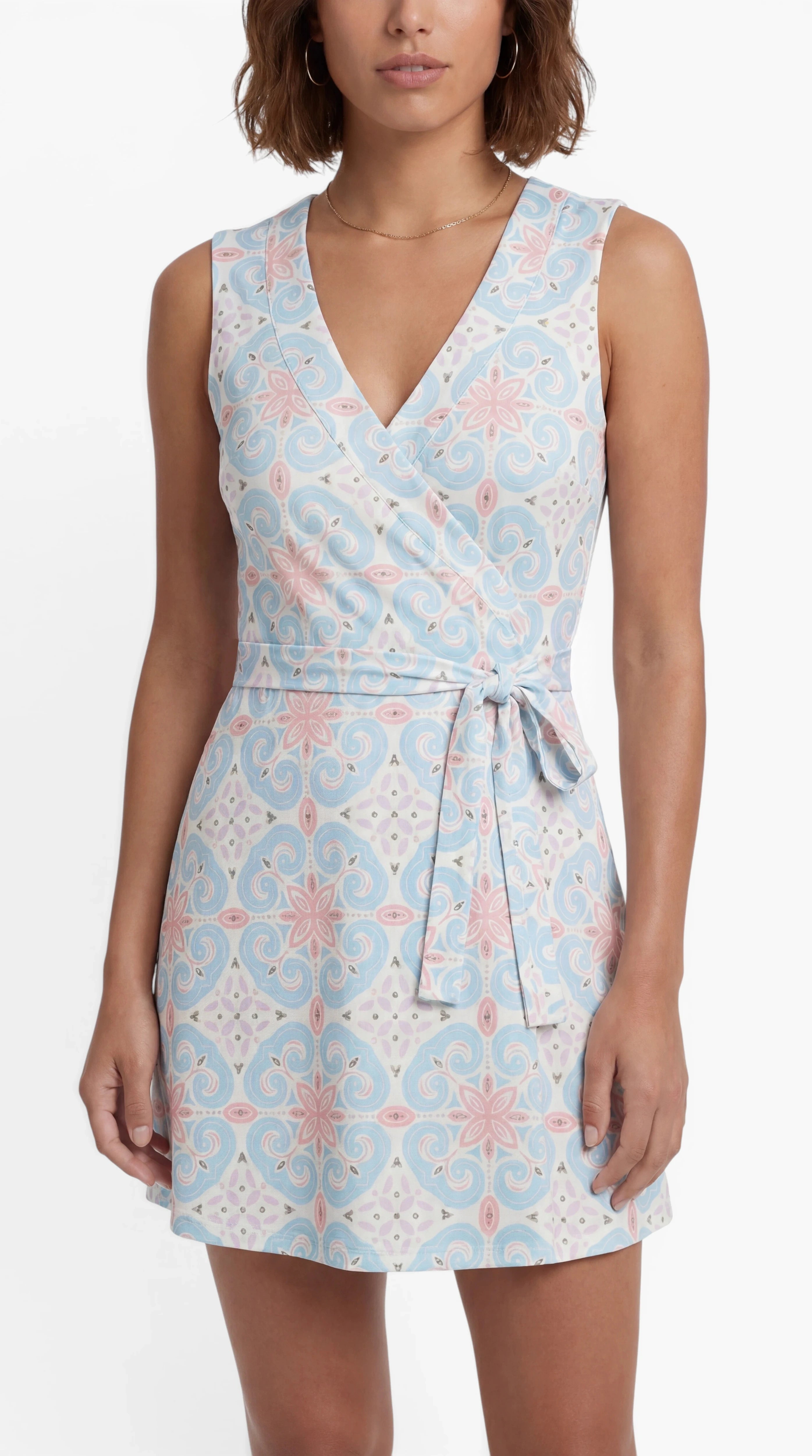 Drop 1: "FEMININE MINI" Kleid – Mediterranean Tile