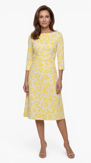 Drop 1: "CASUAL MIDI" Kleid – gelb