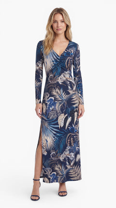 Drop 1: "ELEGANT MAXI" Kleid – Tropical Leo