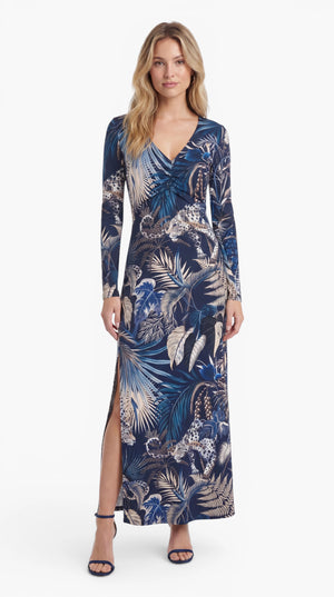 Drop 1: "ELEGANT MAXI" Kleid – Tropical Leo