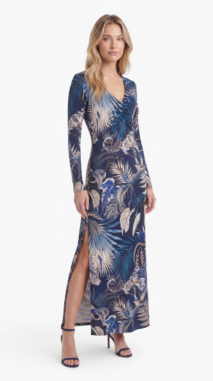 Drop 1: "ELEGANT MAXI" Kleid – Tropical Leo